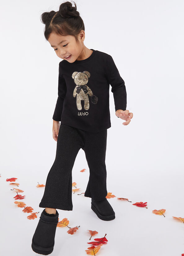 Pantaloni in maglia lurex&reg;