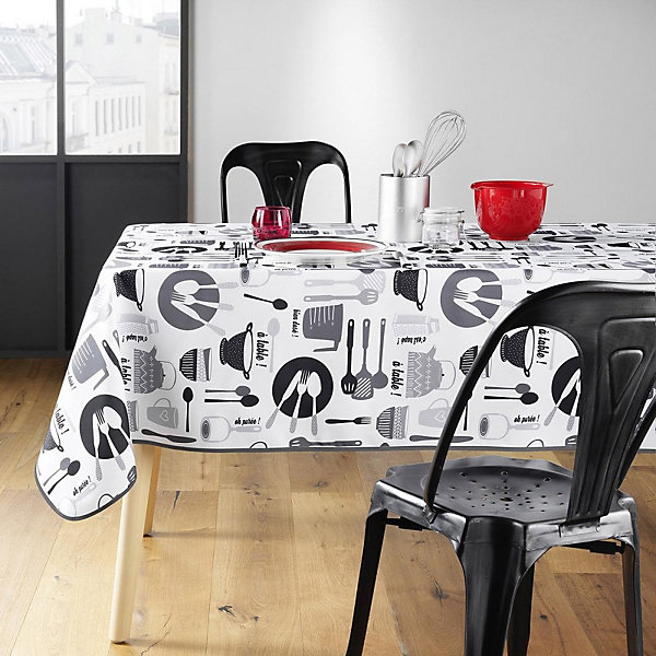Nappe rectangulaire 150x240 cm Kitchen blanc