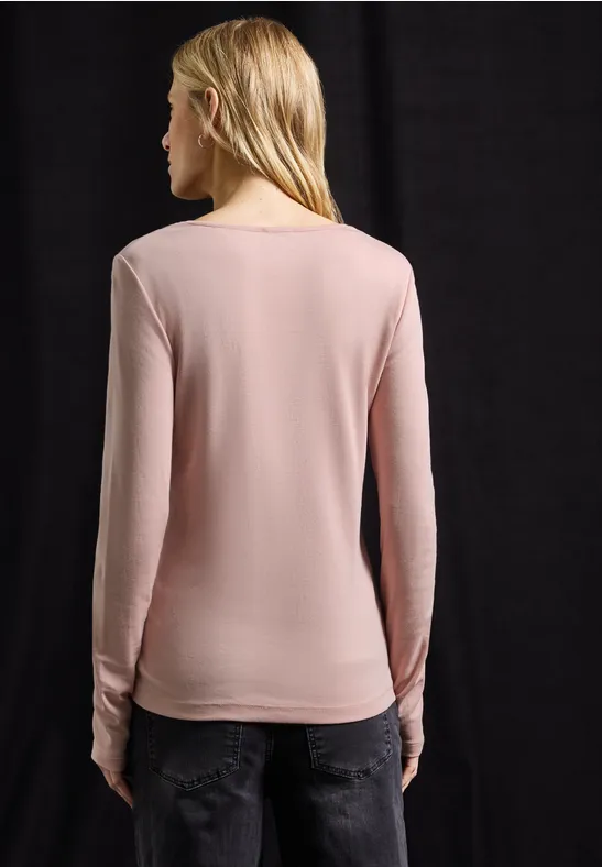 Shirt mit Carrée Ausschnitt