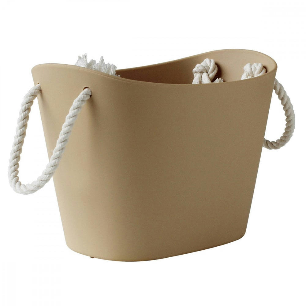 BALCOLORE - Panier de rangement recyclable marron 21x15x14cm