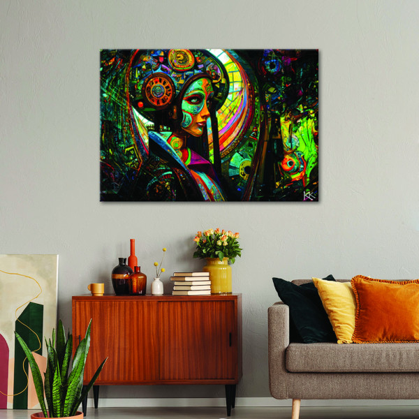 Feeby Obraz, Kobieta Abstrakcja Surrealizm 60x40