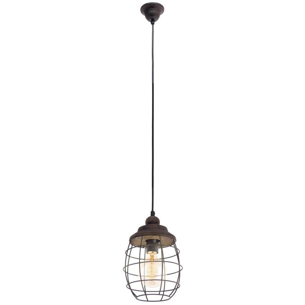 PENDEL EGLO BAMPTON 18CM 60W E27 BRUN