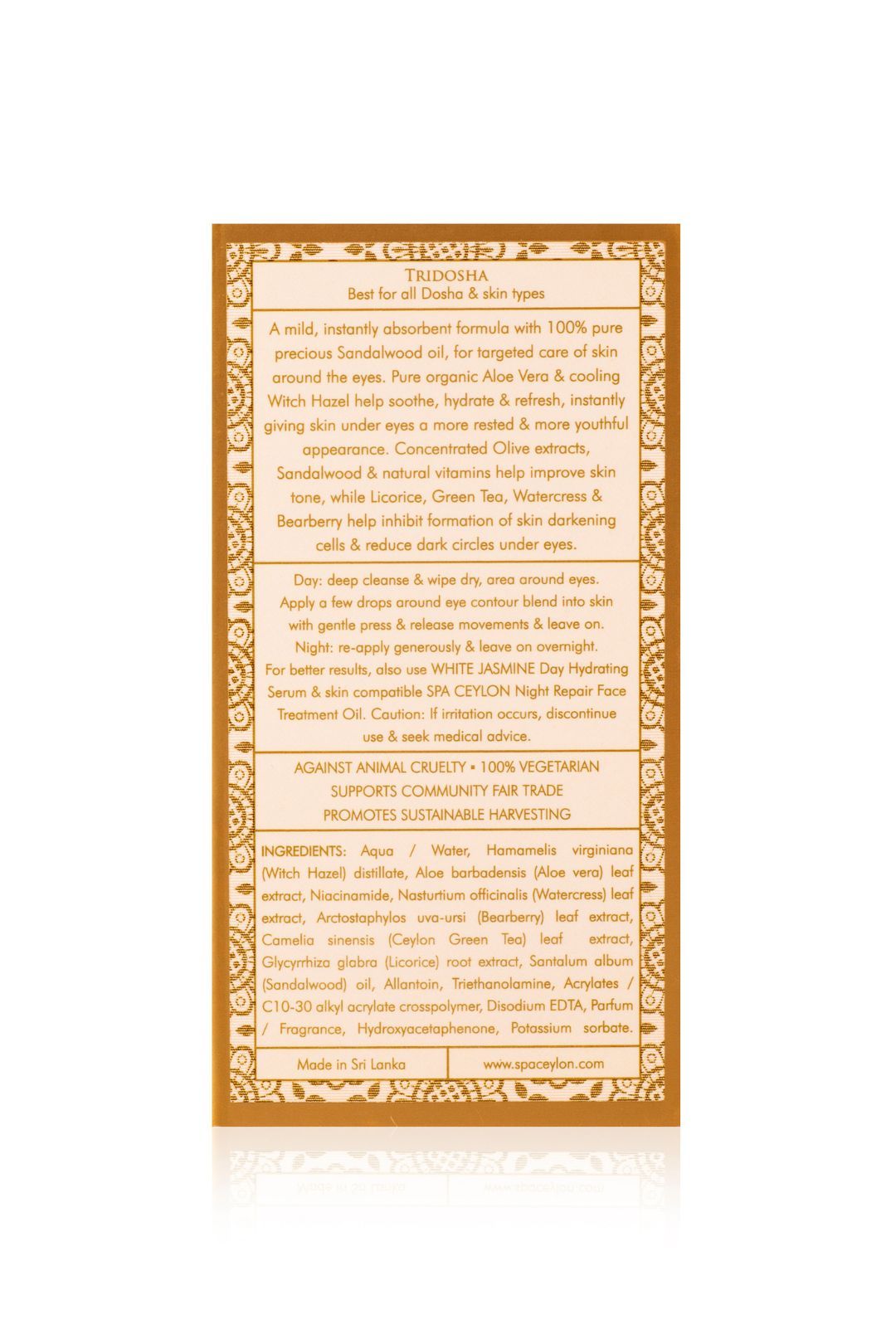 Spa Ceylon White Sandal - Soothing Eye Serum 20ml