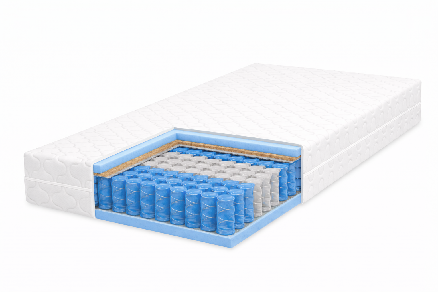 Materac kieszeniowy LUX POCKET kokos 7 stref H2/H3 90x200 HIT