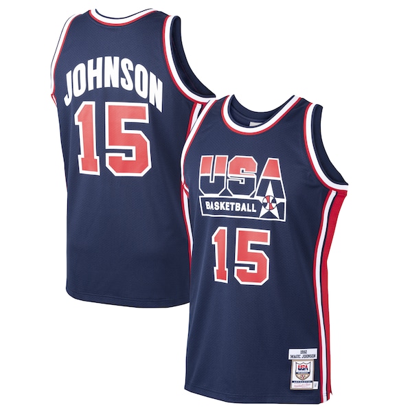 Magic Johnson USA Basketball 1992 Dream Team Authentic Jersey - Navy