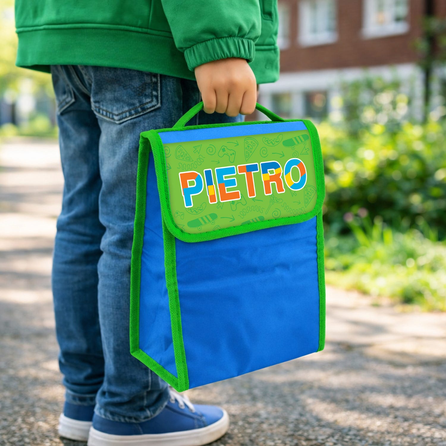 Zainetto bambino porta merenda nome Pietro