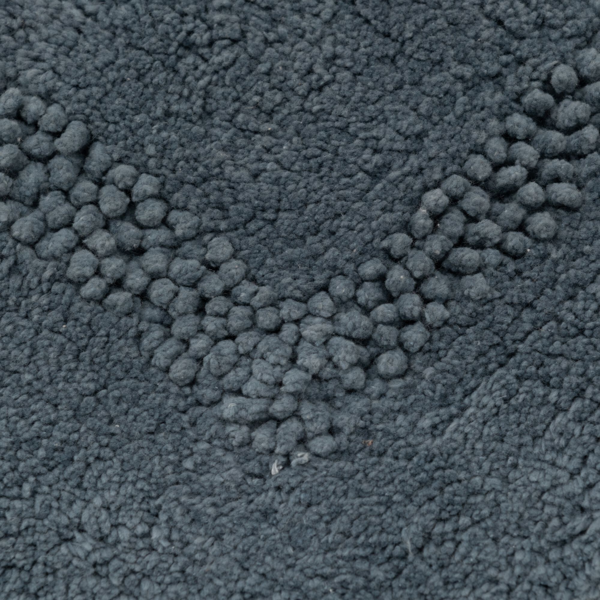 LOUCETA - Tapis de bain en coton 50x80cm - bleu autan