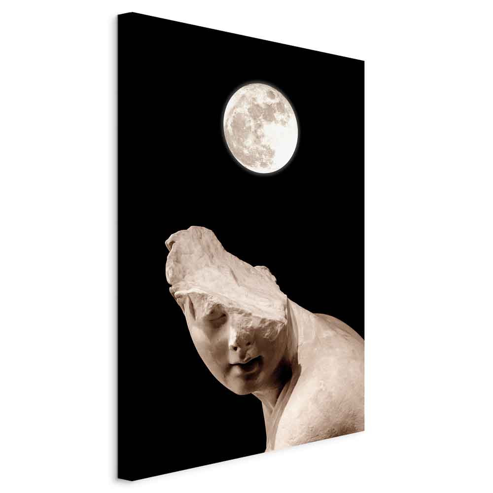 Obraz Moon and statue 20 x 30 cm