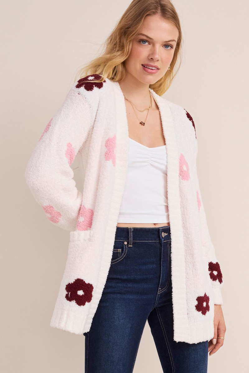 Julia Floral Teddy Cardigan