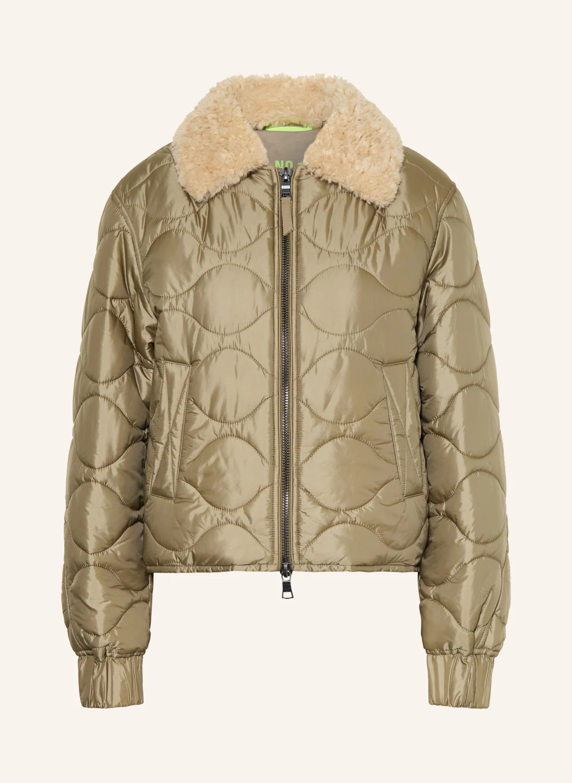 No.1 Como Steppjacke MASSA mit abnehmbarem Kunstfell