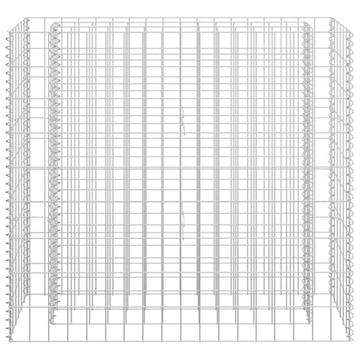 NNEVL Gabion Raised Bed Galvanised Steel 90x30x90 cm