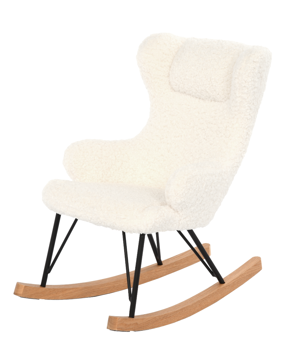 Fotel bujany dziecięcy Cuddly biały 43x67x67cm Miloo Home