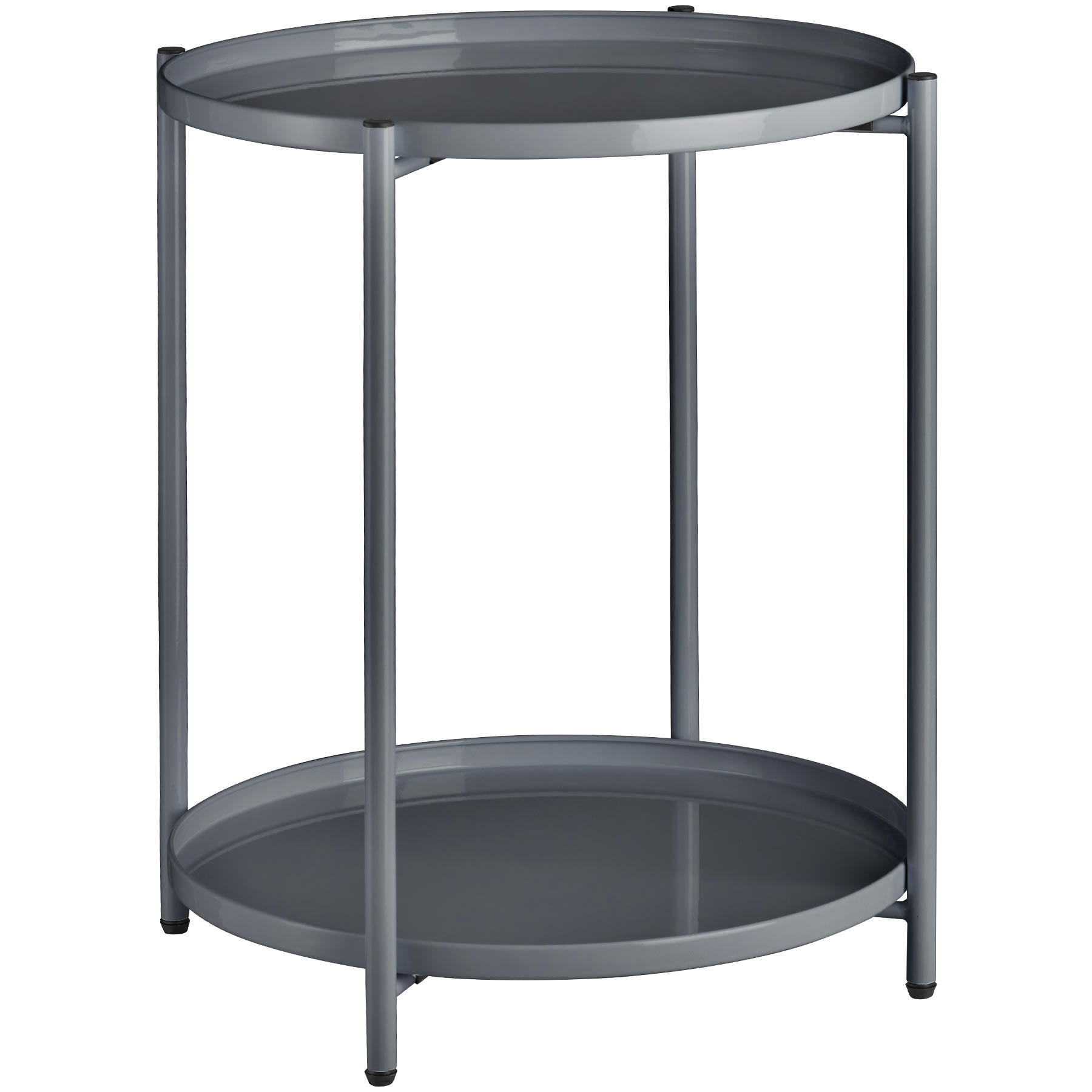 - Table d'appoint en Acier gris foncé