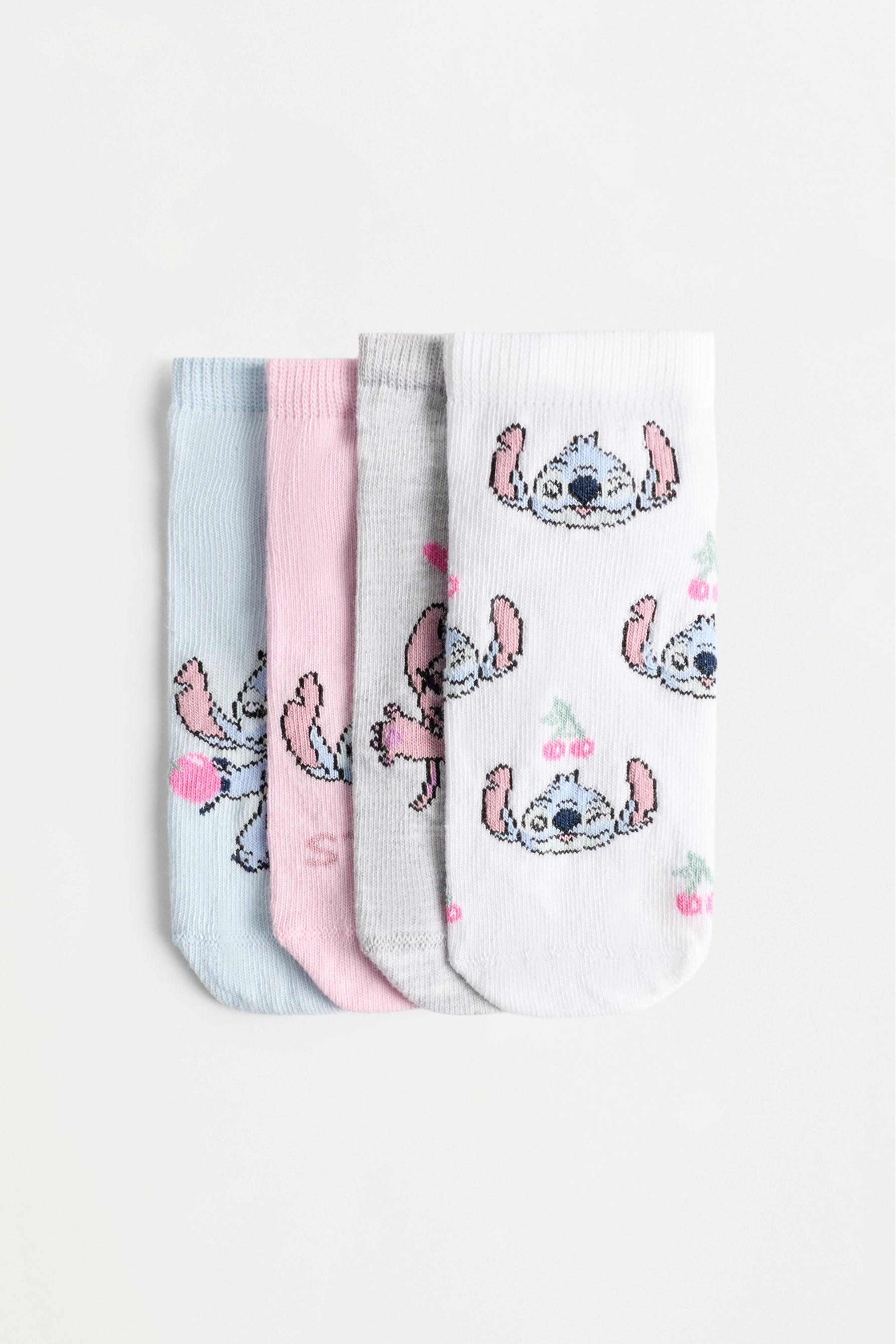 Calcetines cortos Stitch y Ángel ©Disney (Pack 4)