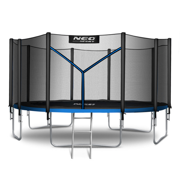 Trampolina ogrodowa z siatką zewnętrzną 465cm 15ft Neo-Sport