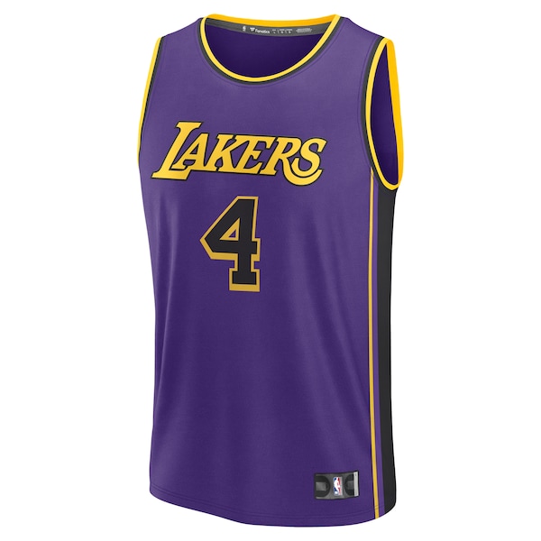 Dalton Knecht Los Angeles Lakers  Fast Break Replica Player Jersey - Statement Edition - Purple