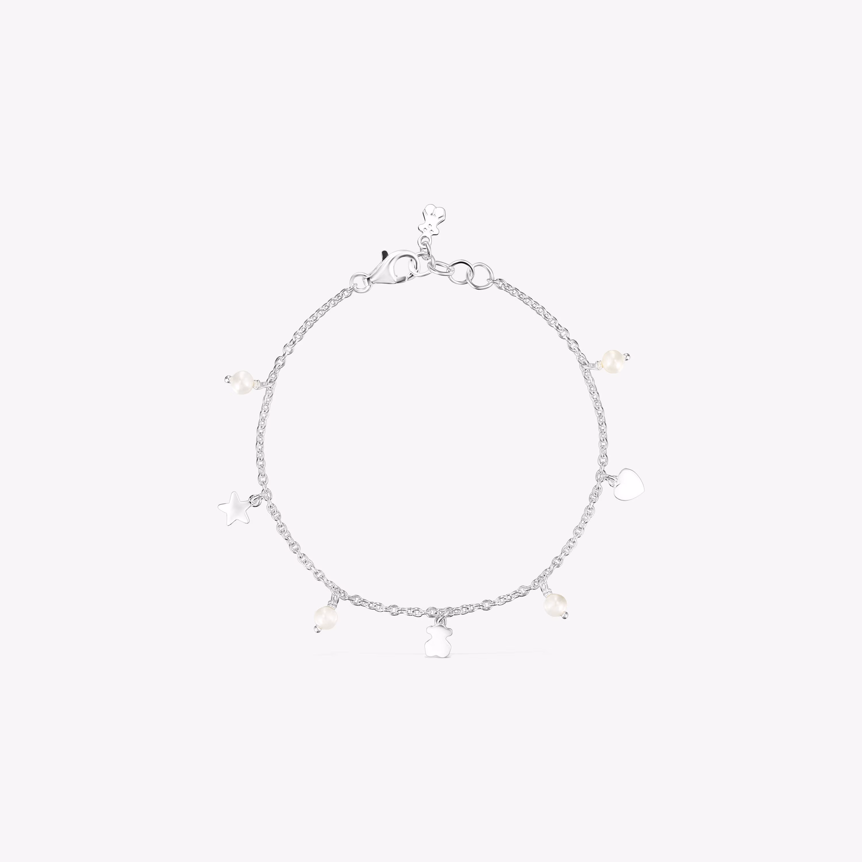 Pulsera de plata y perlas Cool Joy