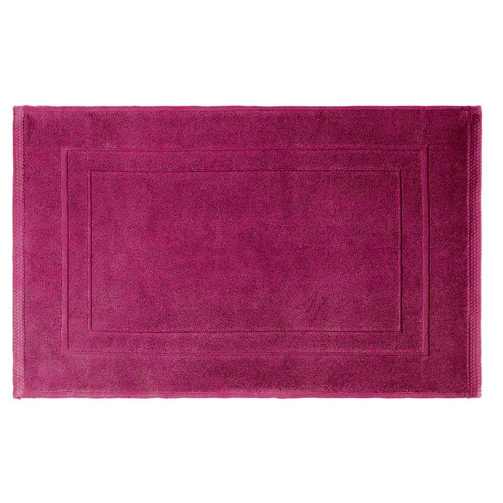 - Tapis de bain  pur coton rose 50x80