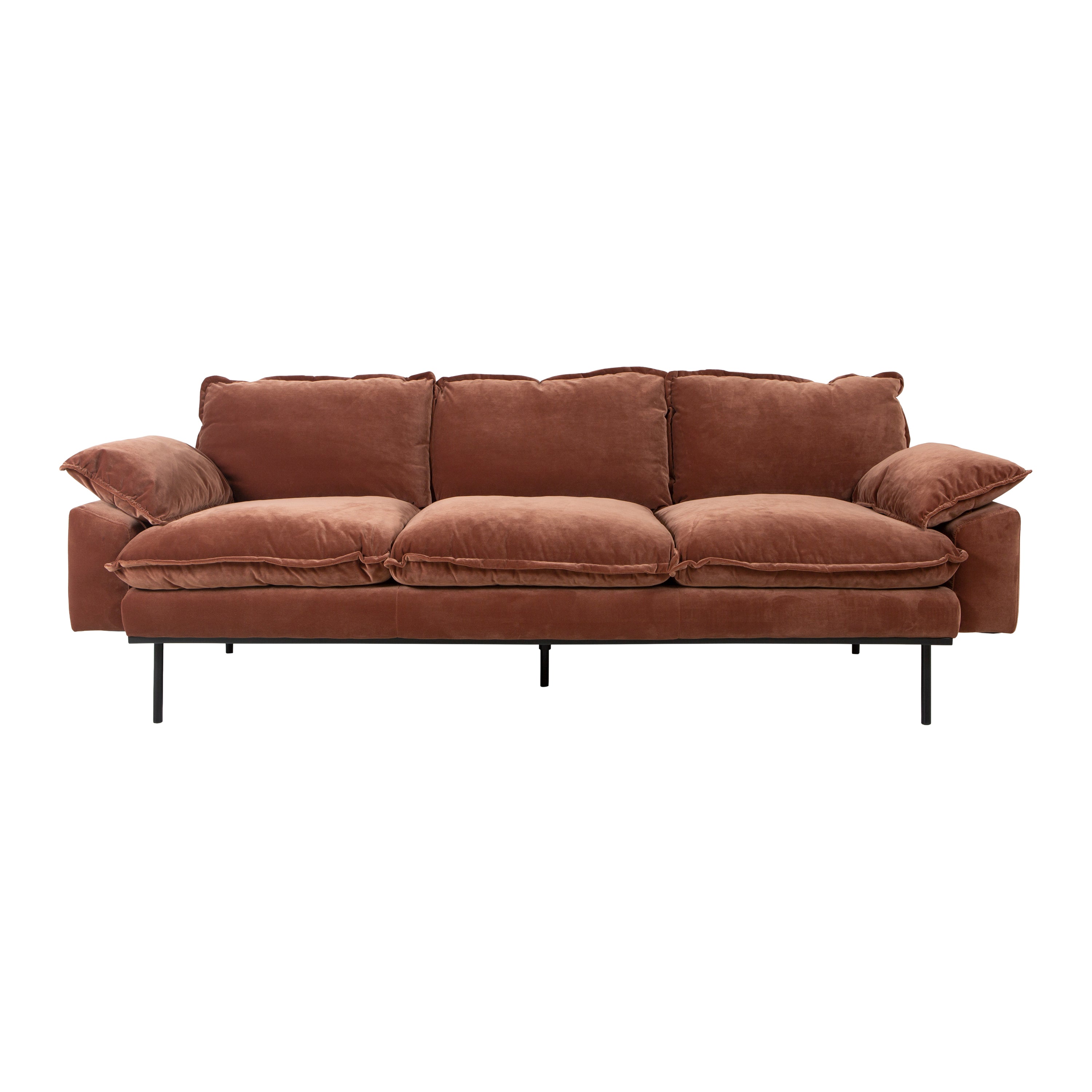 HKliving Retro Sofa 3-zitsbank - Royal Velvet - Magnolia