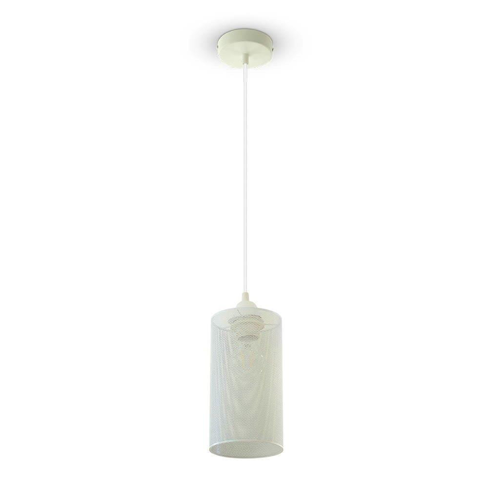 Lampa wisząca biała Tuba 1xE27x60W wym: 130x13x13 cm V-TAC
