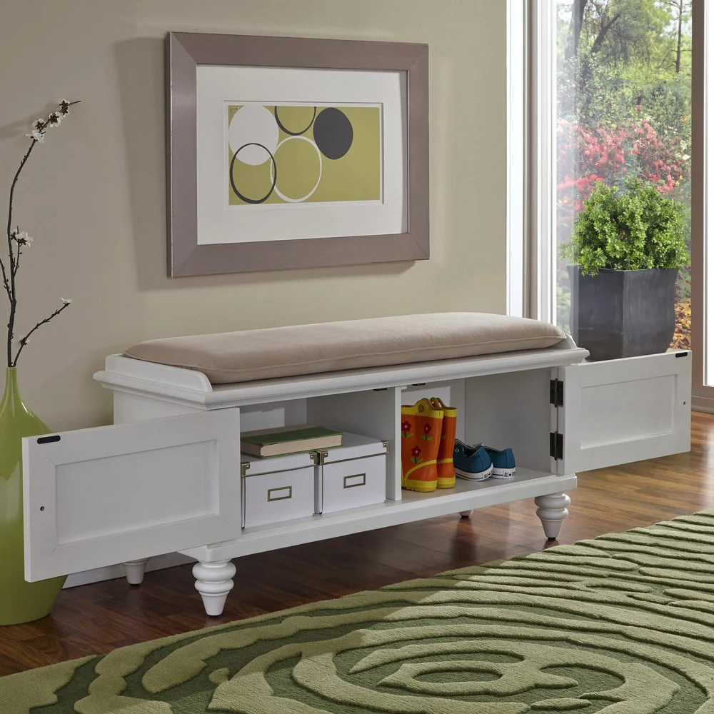 Bermuda Upholstered Storage Bench by Homestyles