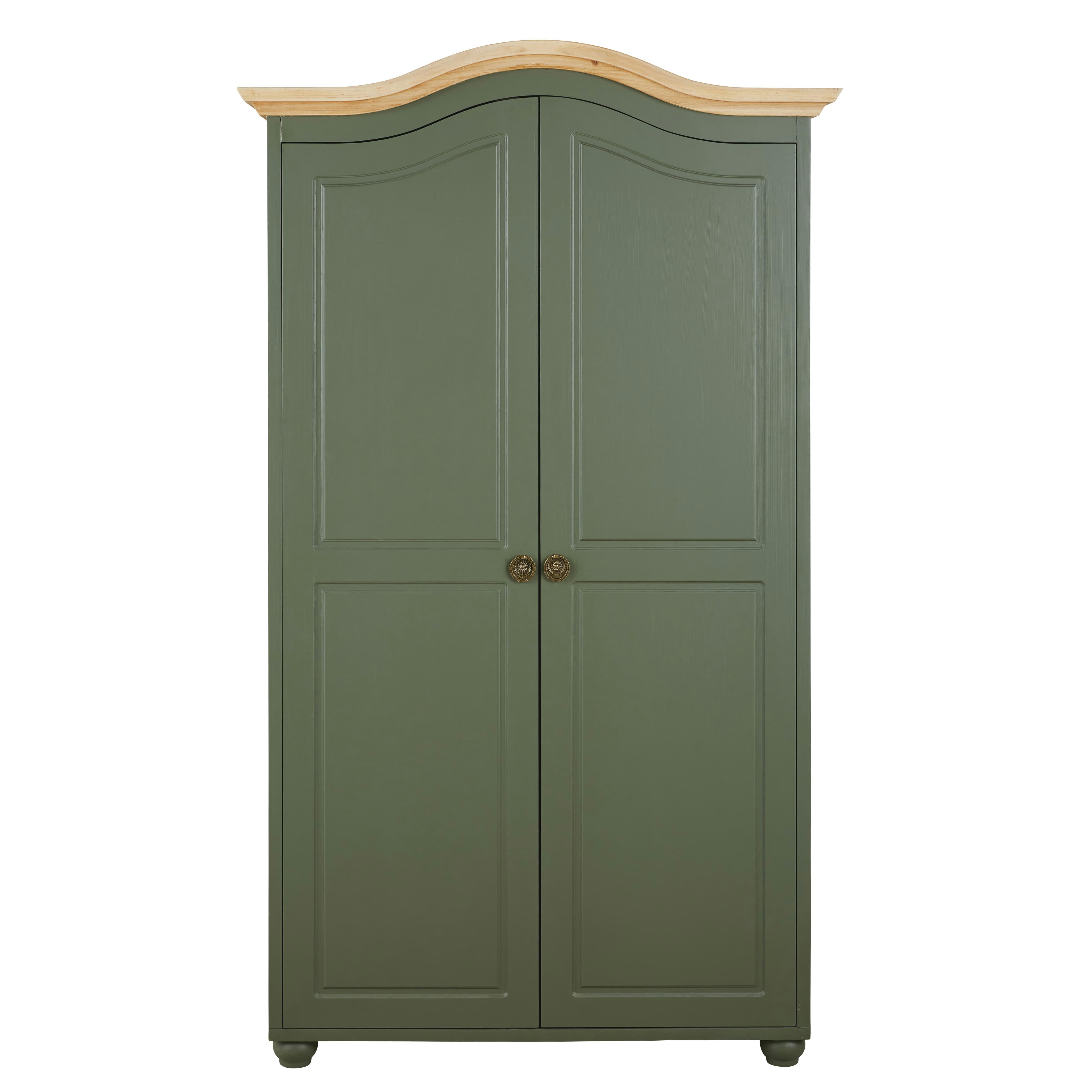 Gustavia - Armoire 2 portes vert kaki