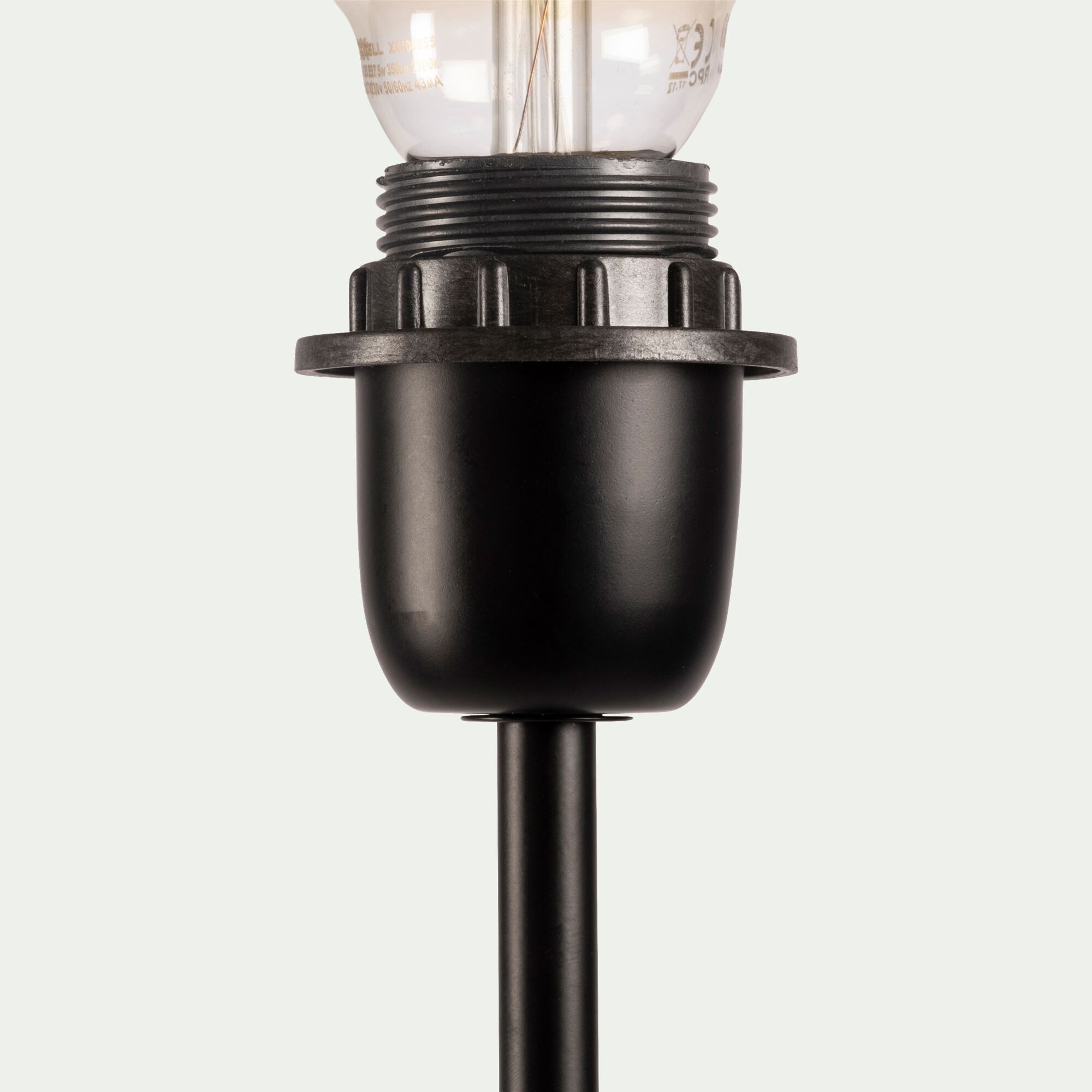 MIKY - Pied de lampadaire en métal - H140cm noir
