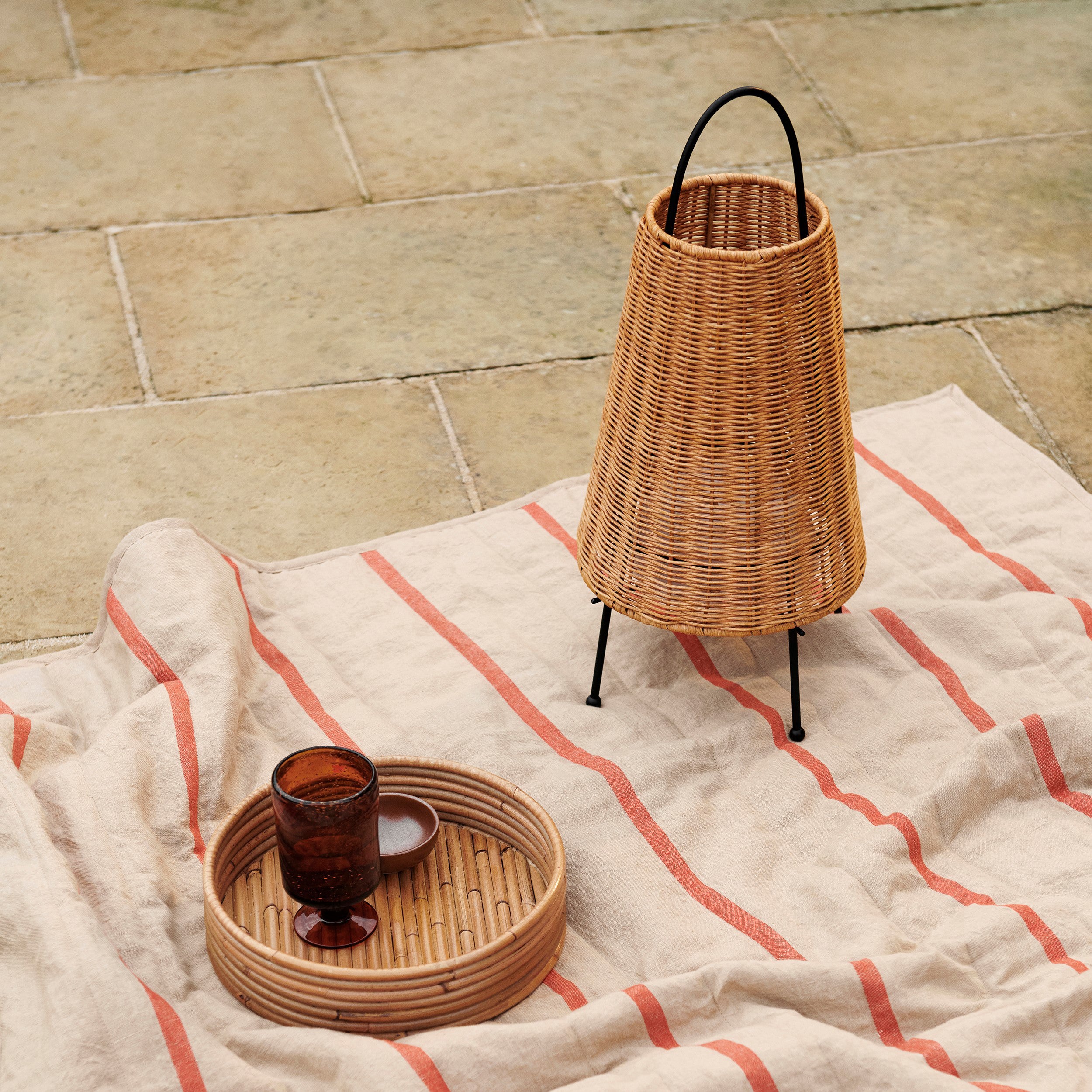 Ferm Living Porti Braided Tafellamp - Natural