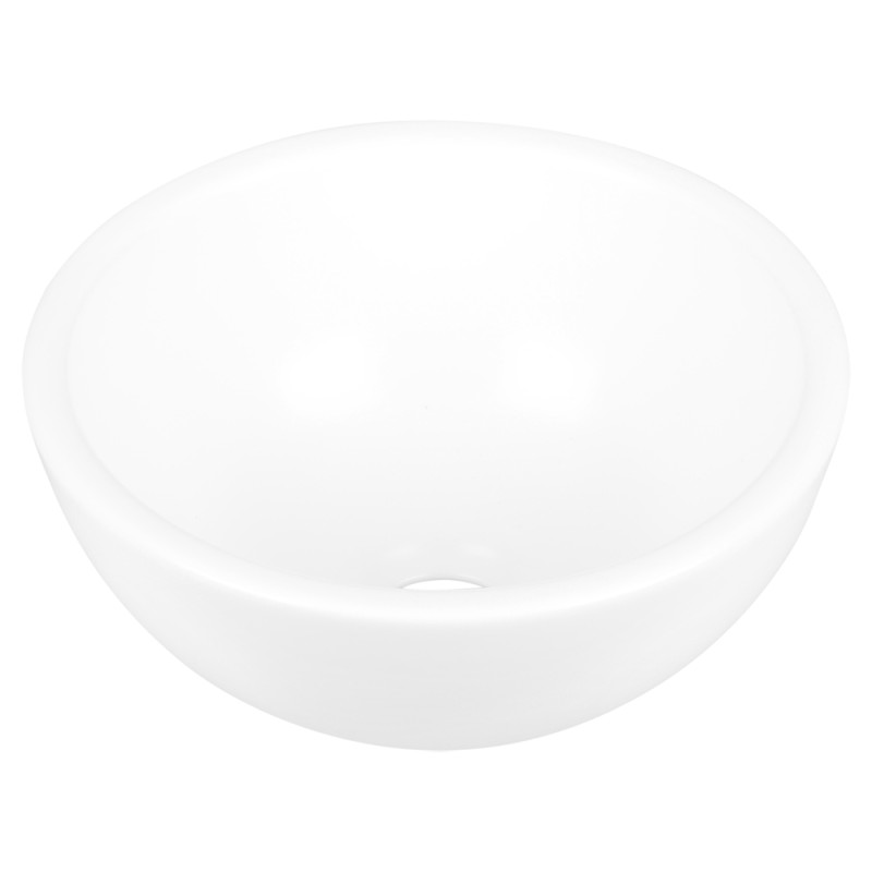 Vasque à poser Ruz ronde blanc mat Ø 25 x 11,5 cm DIFFERNZ
