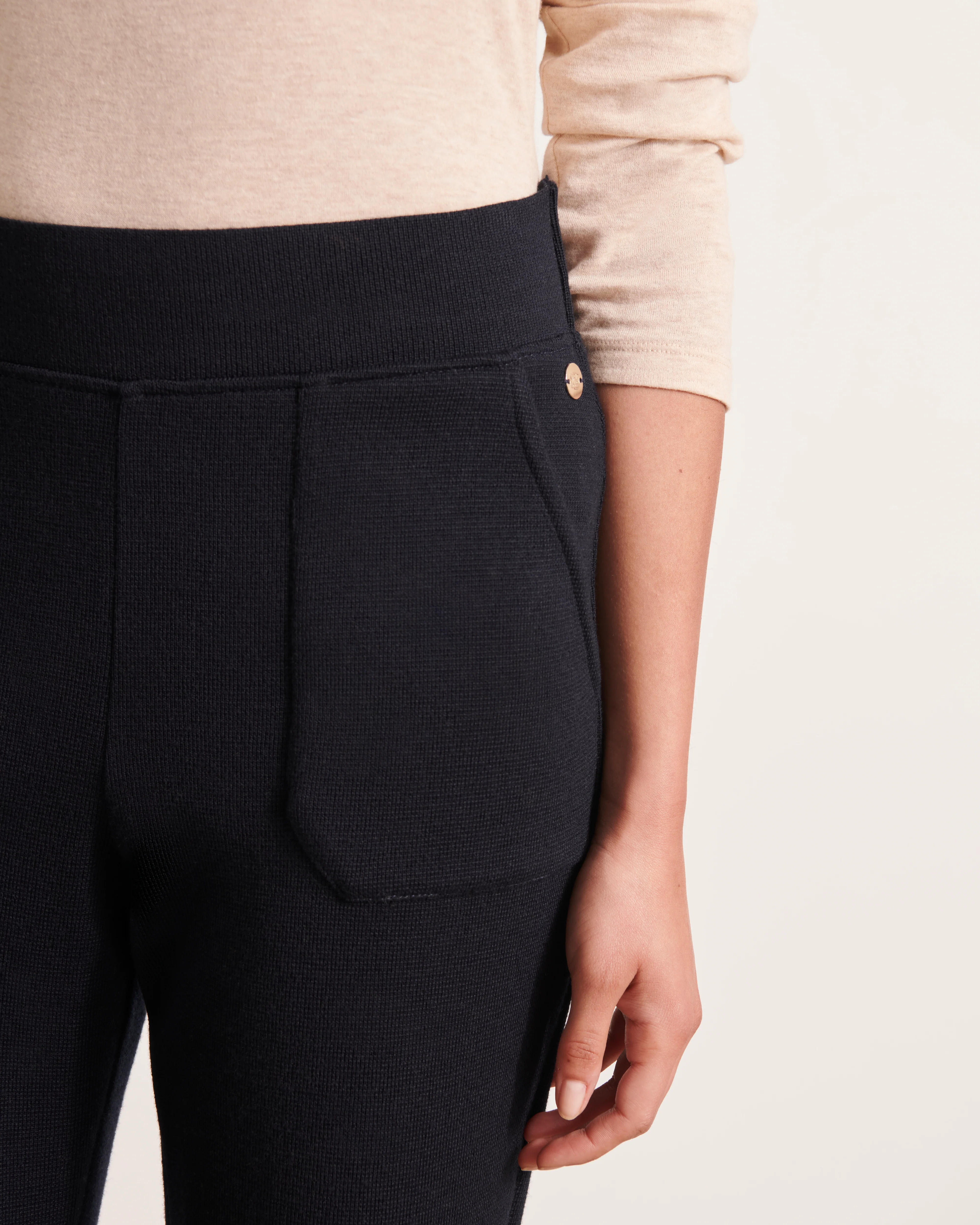 Pantalon en maille YIN-DB1927/12214/312