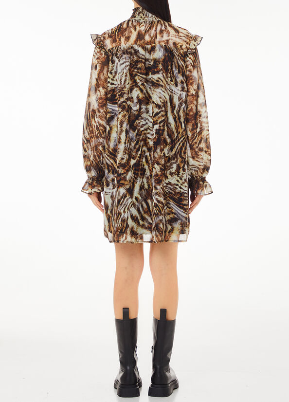 Abito con stampa animalier