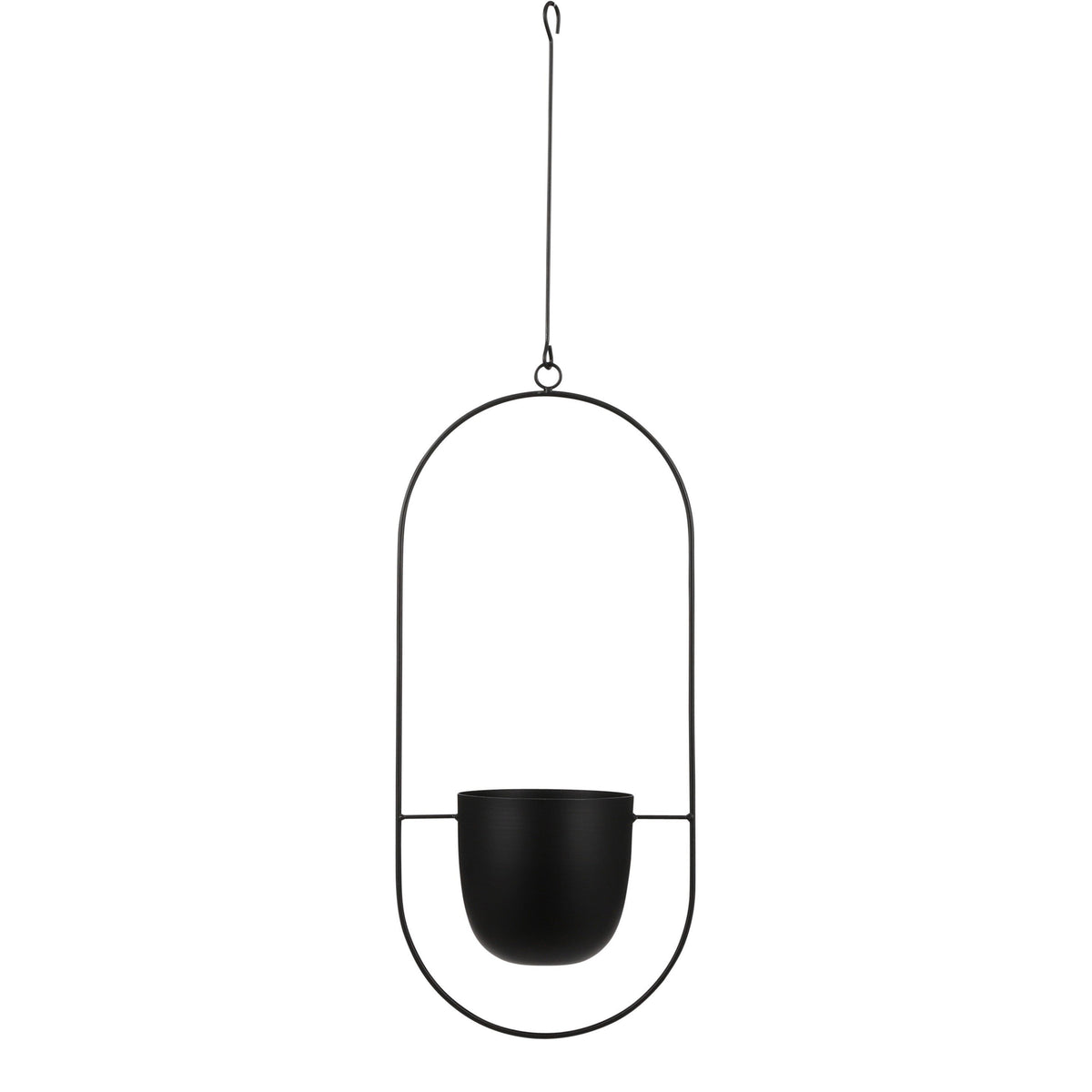 Mica Decorations Dexter Hangpot - L24 x B14 x H83 cm - Zwart