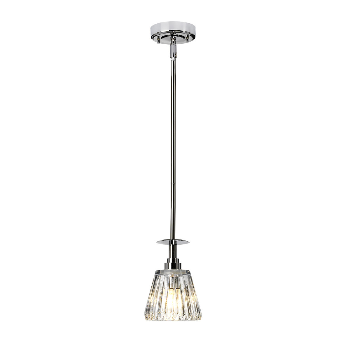 Lampa wisząca polerowany chrom Agatha 1xG9x3W wym: 131x13,6x13,6 cm Elstead