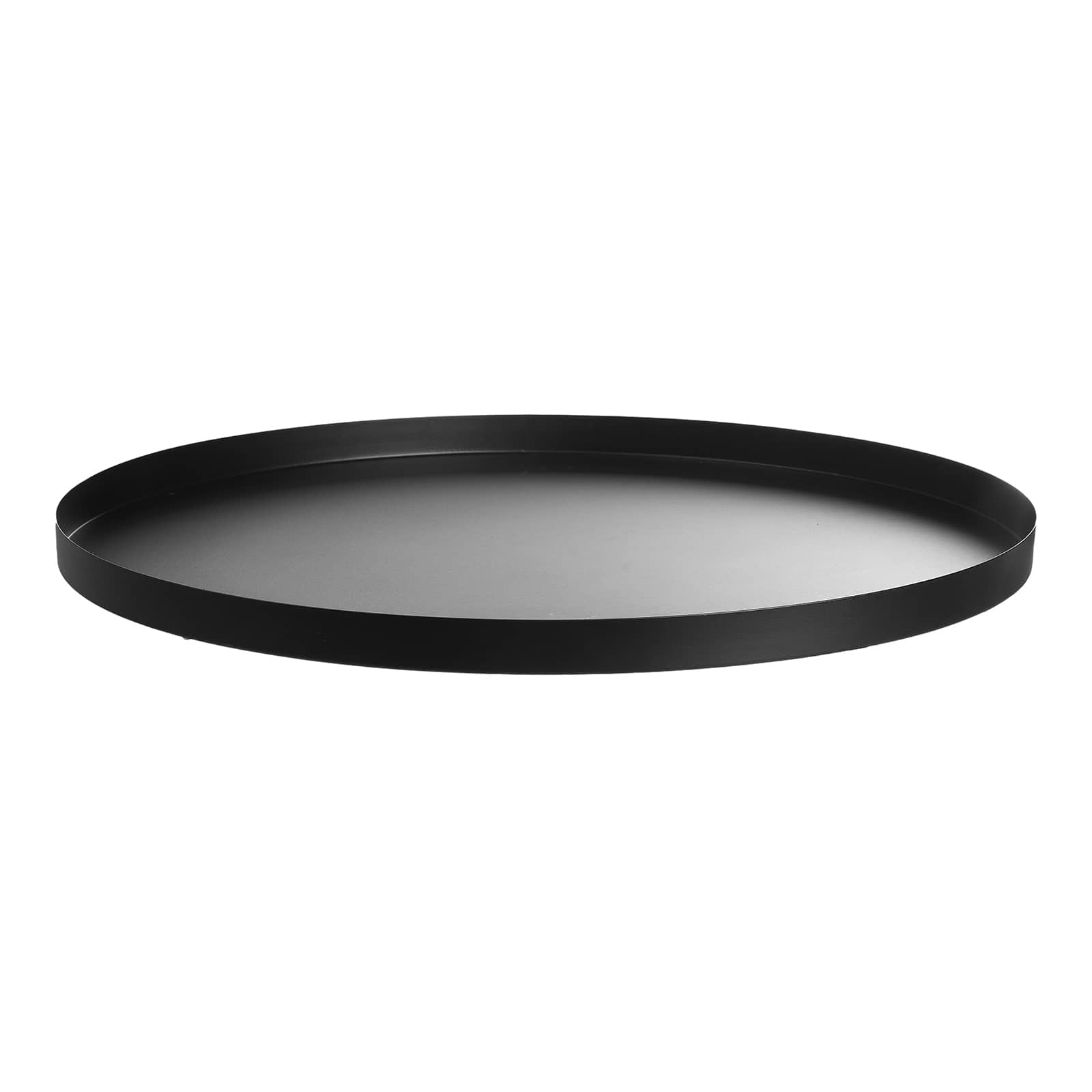 Deko-Tablett Schwarz, ⌀ 50 cm, H 25 mm