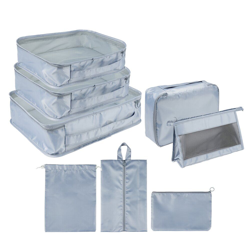 Organisateur de valise x8 (2 modèles bleu ou beige)
