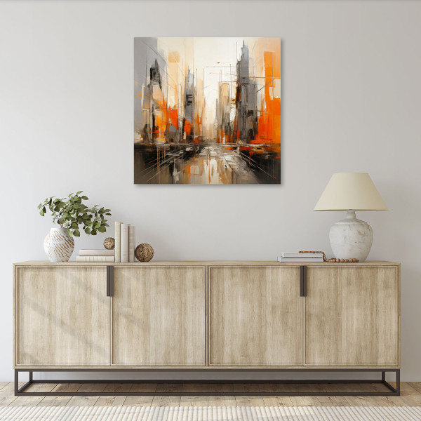 Feeby Obraz, Architektura Miasto Abstrakcja 30x30