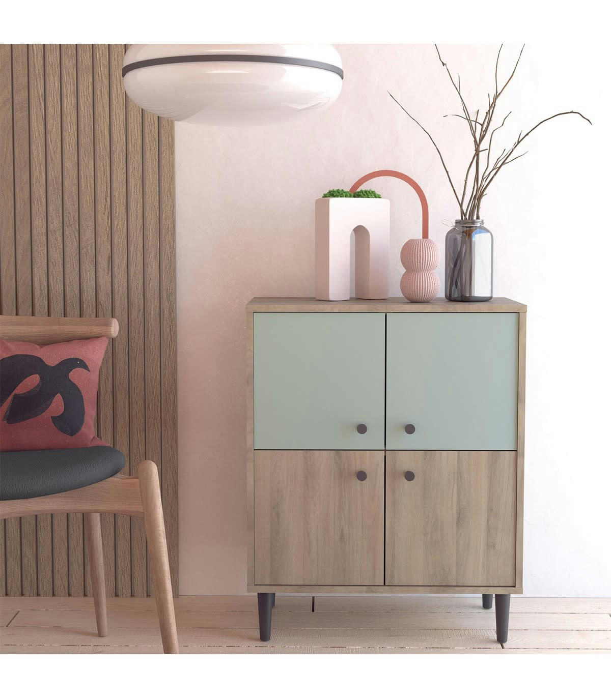 ARTY - Petit Buffet 4 Portes L61cm