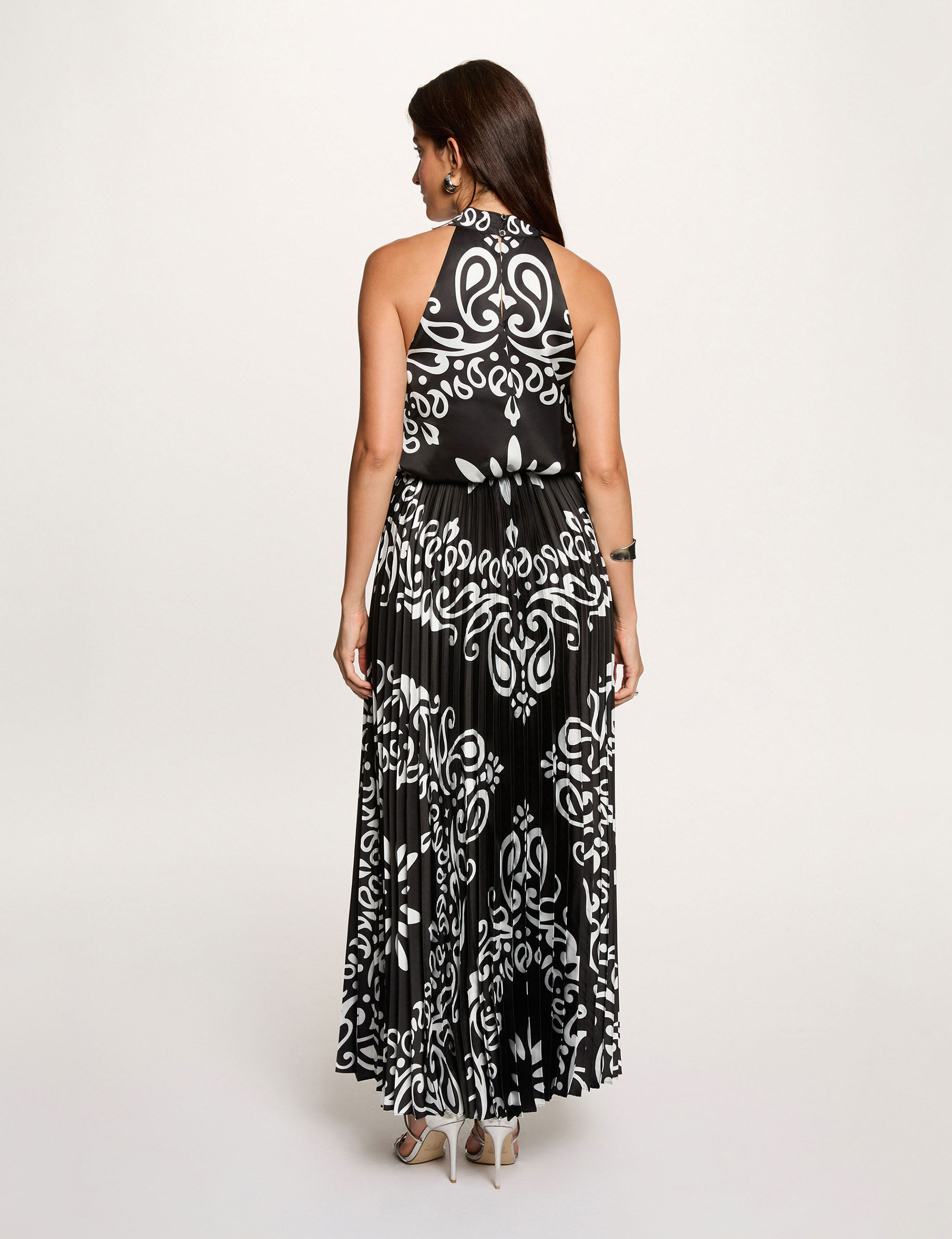 Long Dress With High Neck Multicolor Women