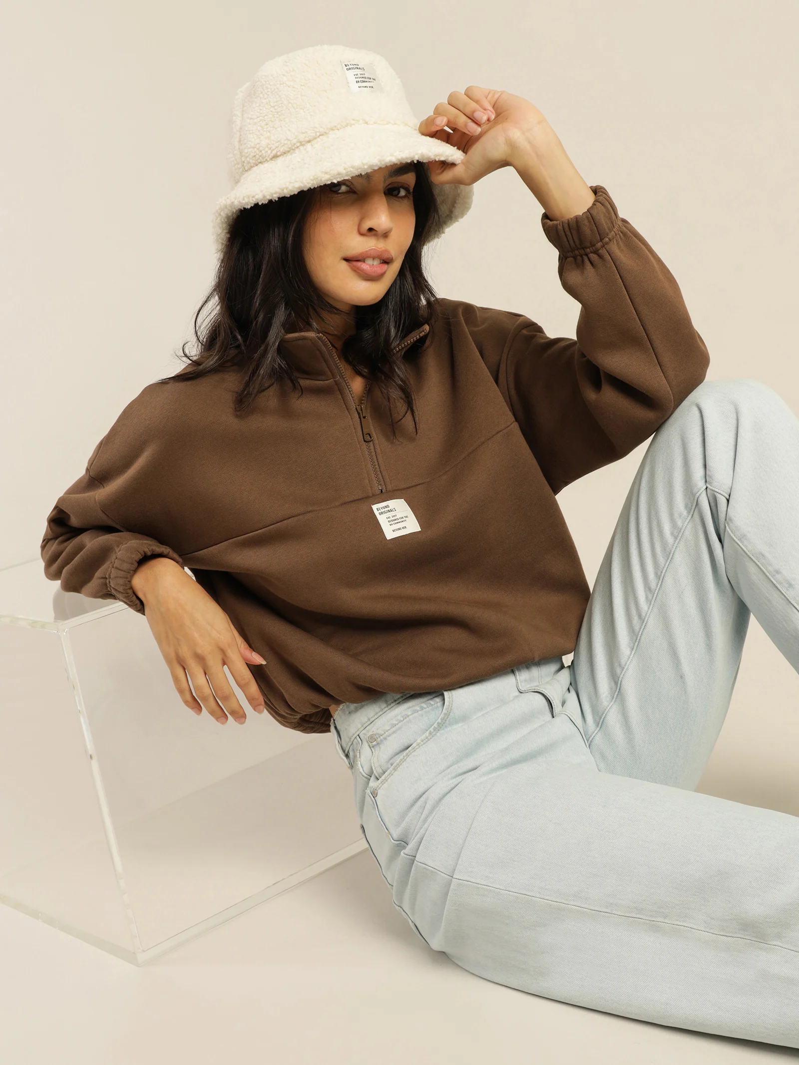 Zoey Half Zip Sweater