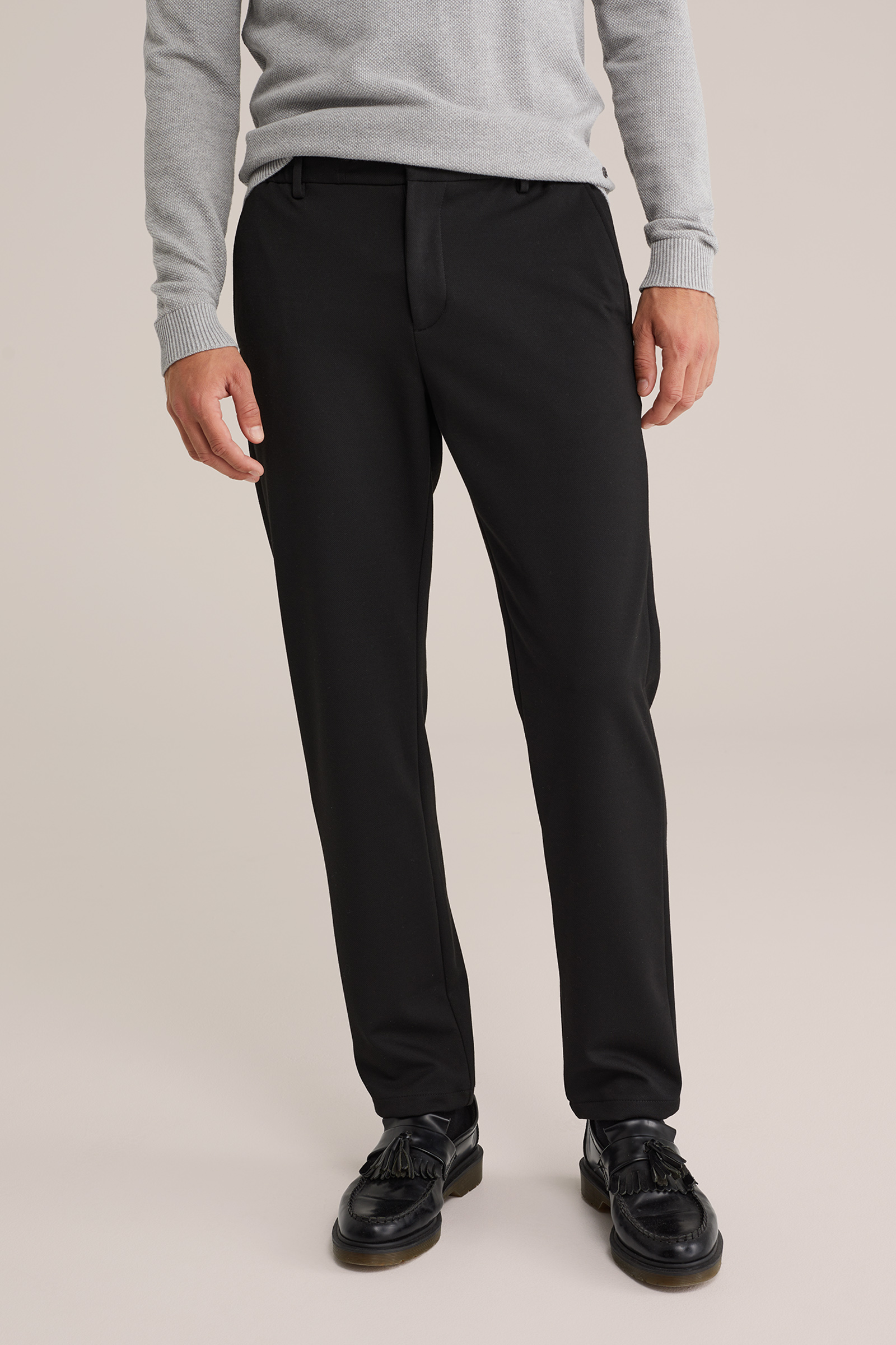 Heren tapered fit chino met stretch