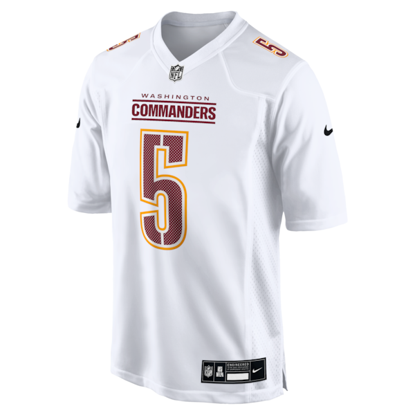 Jayden Daniels Washington Commanders Nike Fashion Jersey - Tundra White