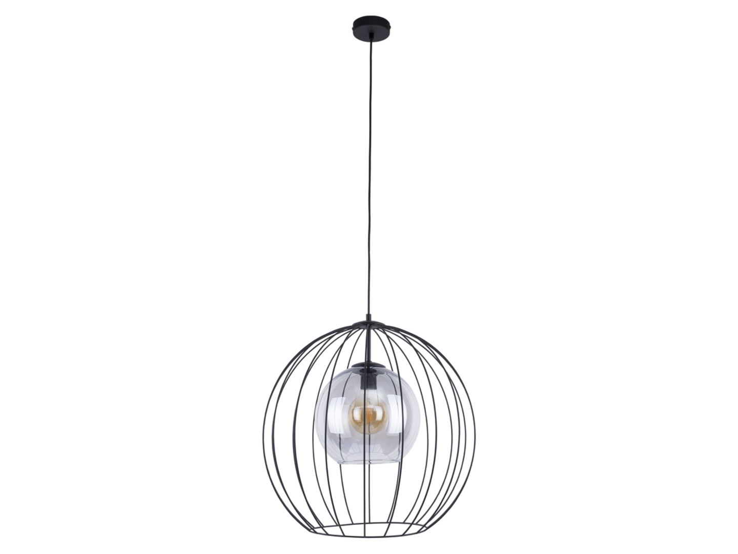 Lampa wisząca Universometalowa czarna