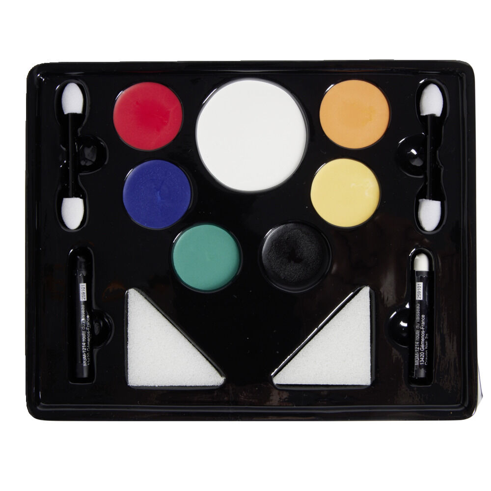 Palette maquillage Halloween avec éponges