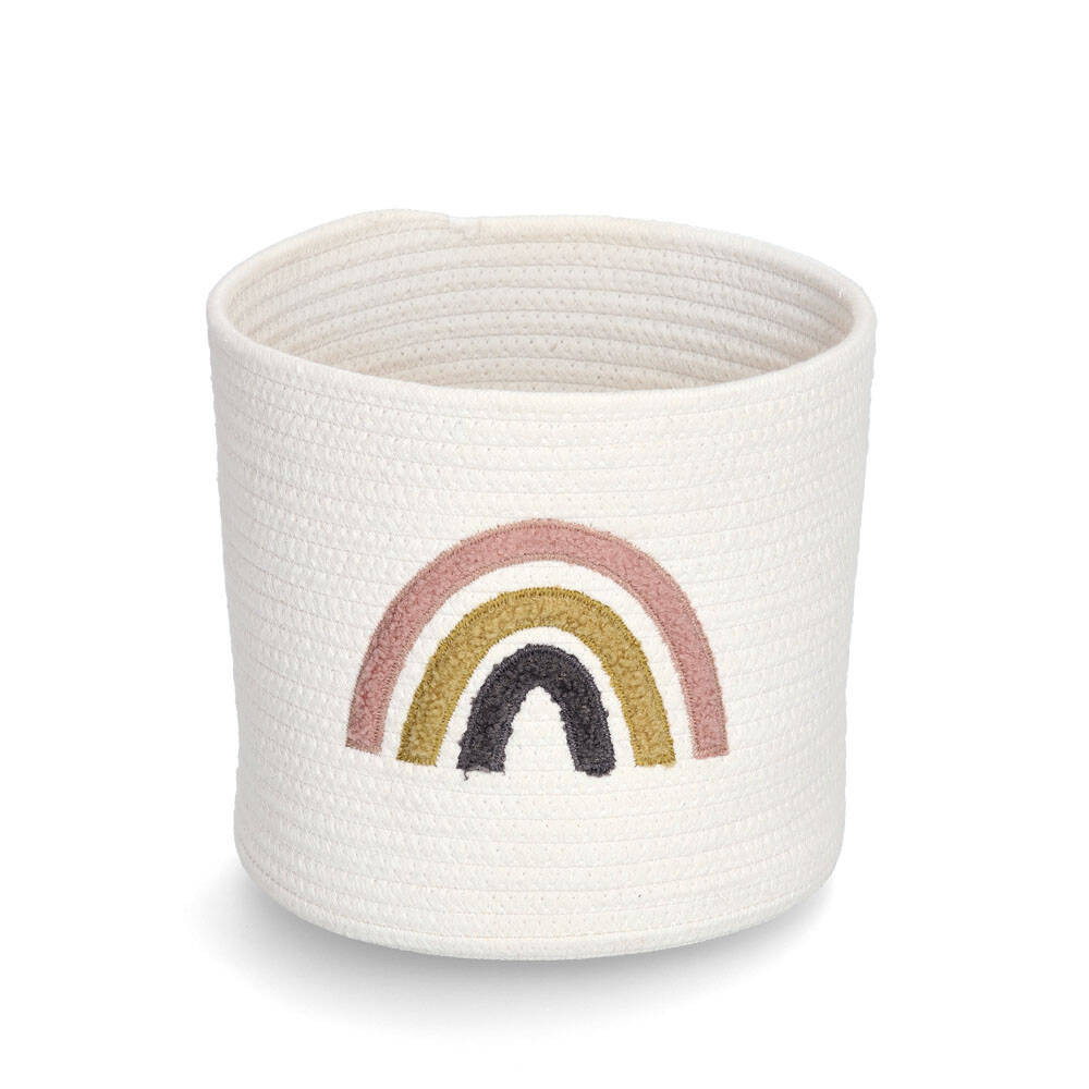 Kosz do przechowywania z plecionki RAINBOW, Ø 25 cm