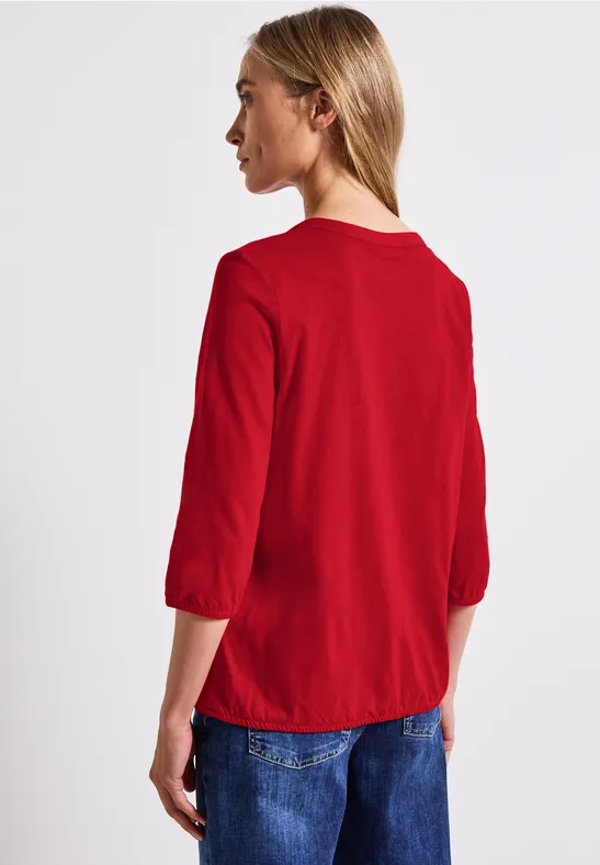 Split Neck Jersey Shirt