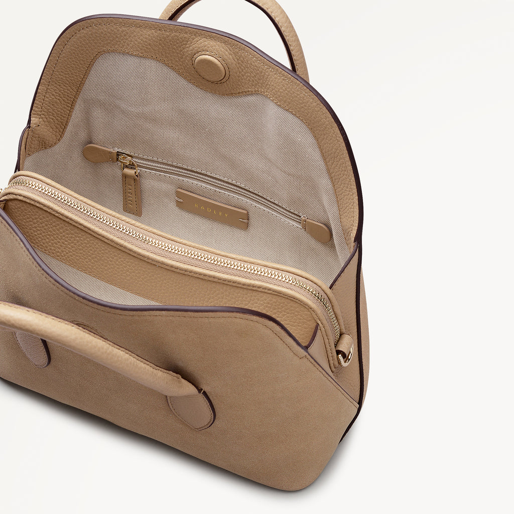 Liverpool Gardens - Suede - Small Ziptop Grab