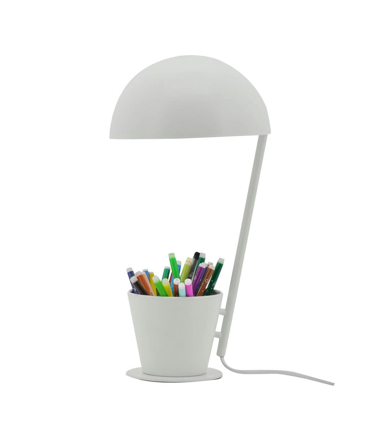 PRETTY - Lampe en métal blanc h.40 cm