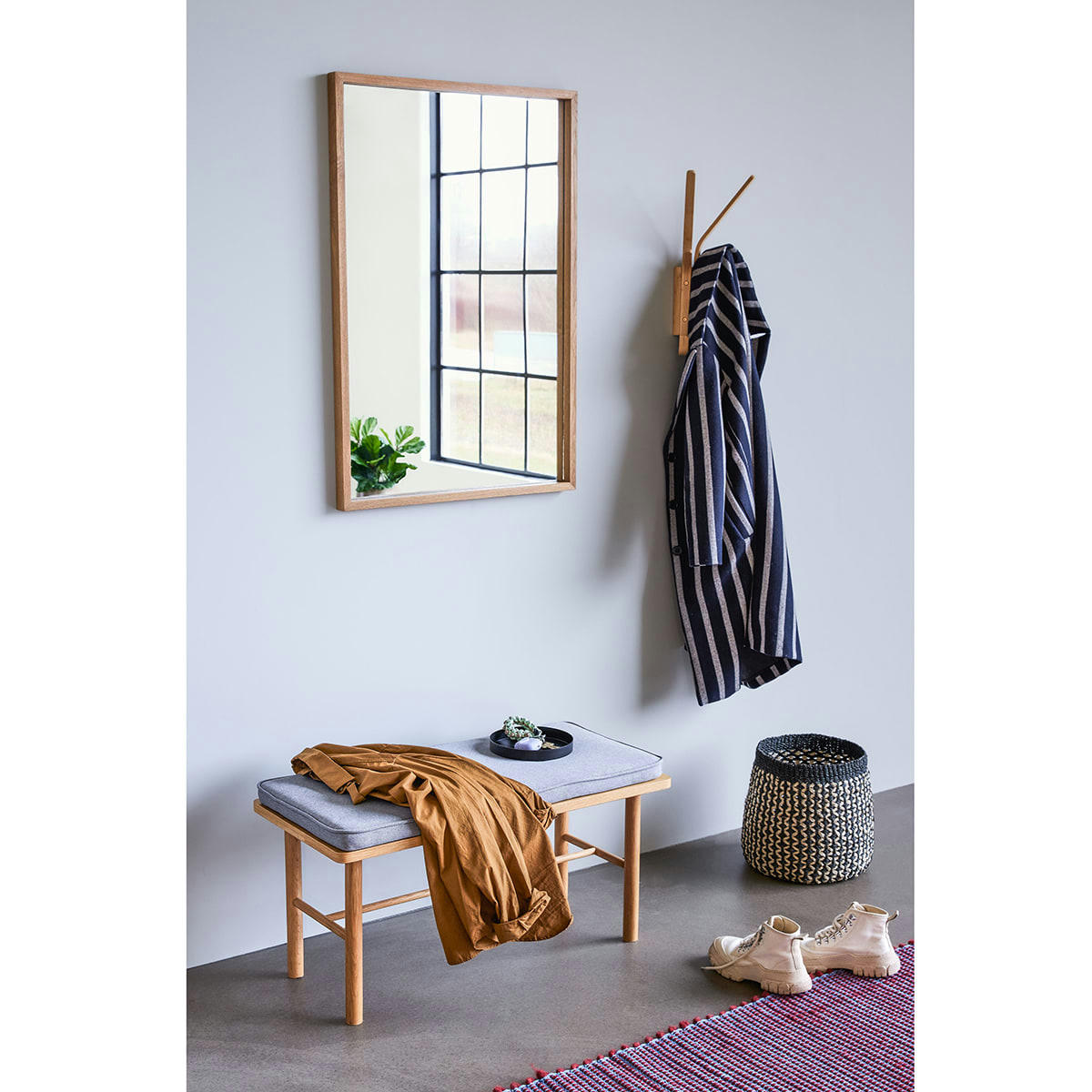 SPROUT - Panier rond motif noir (x3)