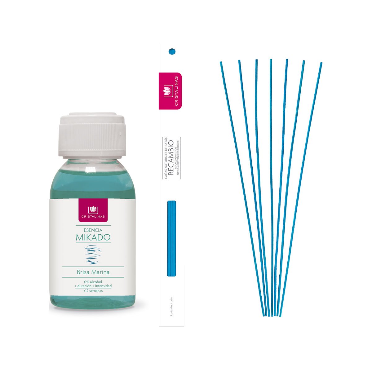 Recarga para ambientador brisa marinha com mikado 100ml