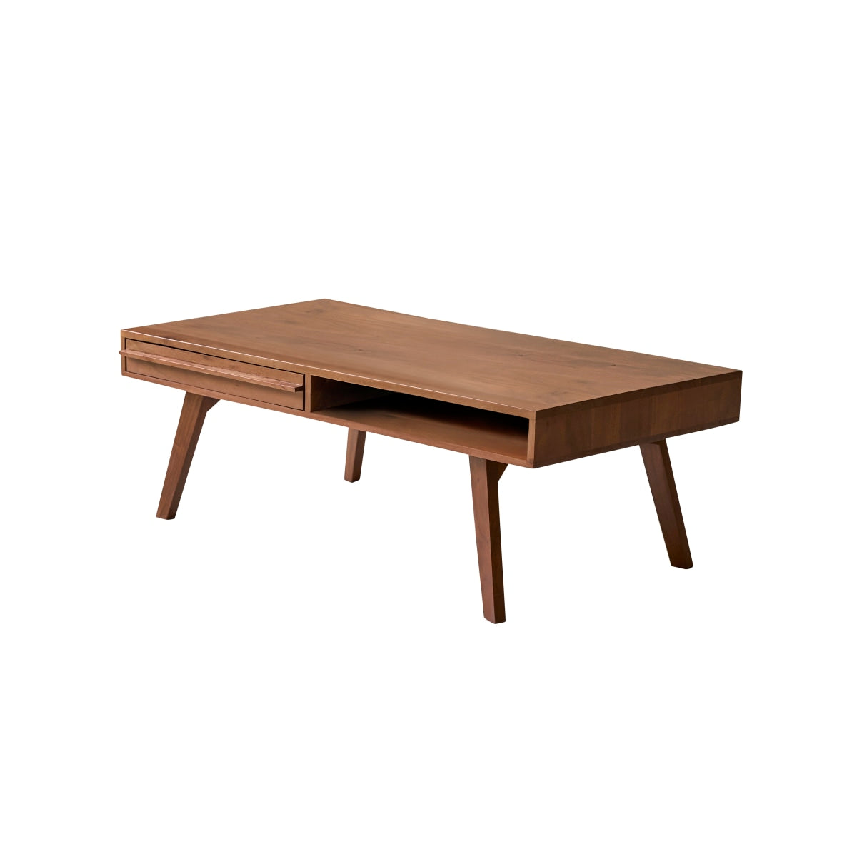 Tikamoon Lage tafel van massief acacia 115 cm - Donkerbruin